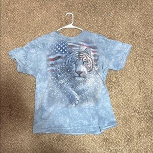 Blue Tiger Graphic Kids T-Shirt
